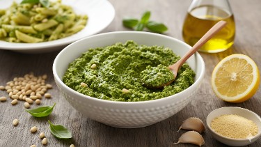 Bright Dairy-Free Basil Pesto Sauce