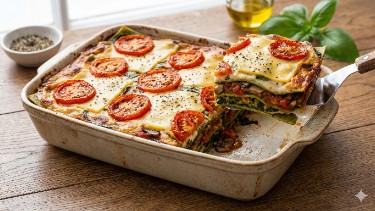Cozy Mushroom & Spinach Vegan Lasagna