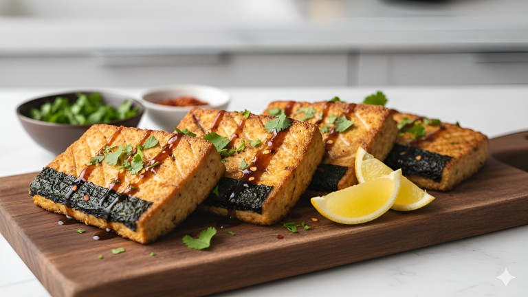 Crispy Tofu Salmon-Style Fillets recipe photo