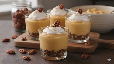 Silky Maple Pumpkin Pudding Cups